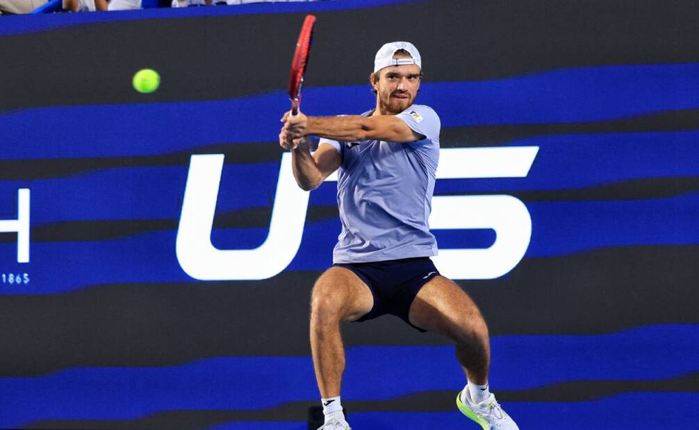 El checo no dio tregua al belga David Goffin.  Foto: UTS Guadalajara.