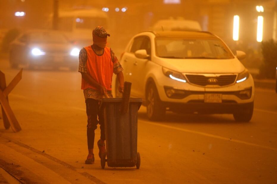 10 fotos apocalípticas de la impresionante tormenta de arena en Irak