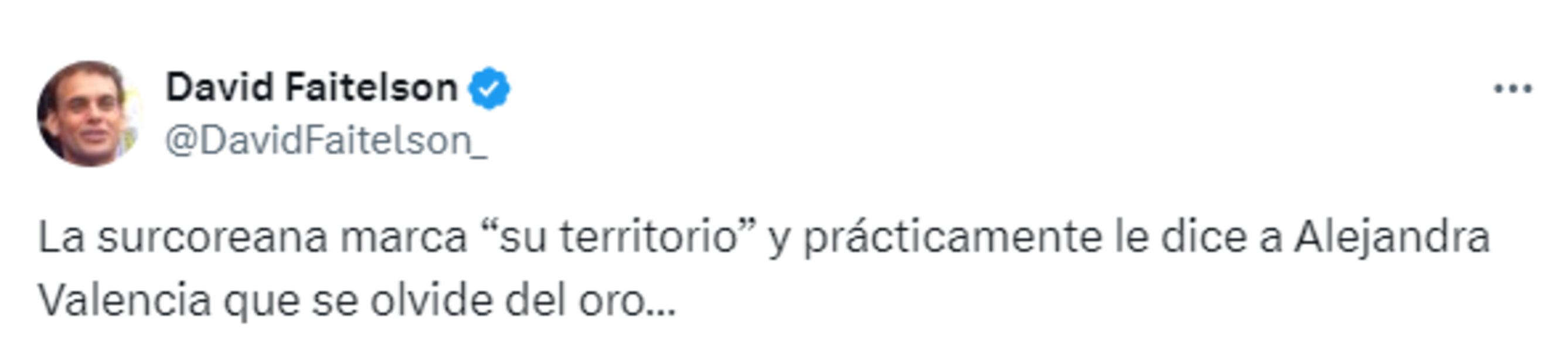 Esta es la publicación con la que David Faitelson acabó con las aspiraciones de Alejandra valencia. Foto: Especial
