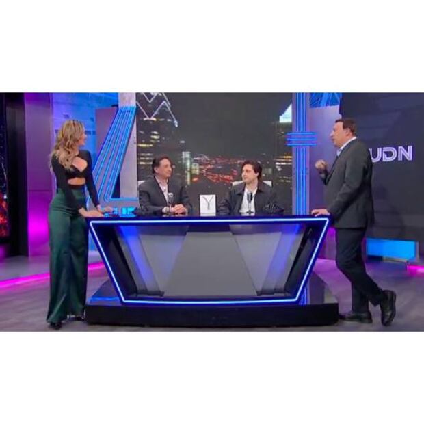 Nathan Burak estuvo de invitado en un segmento de La Jugada de Televisa. Foto: Especial