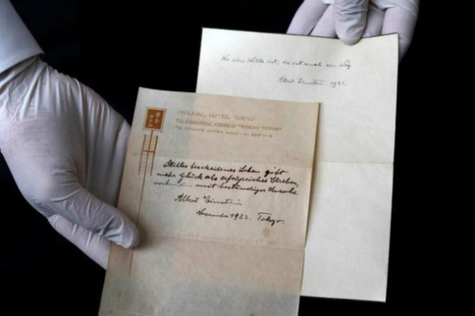¿Conoces la “Teoría de la felicidad” de Albert Einstein?