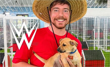 Luchador de la WWE se suma a Mr. Beast para rescatar perros y apoyar la adopción