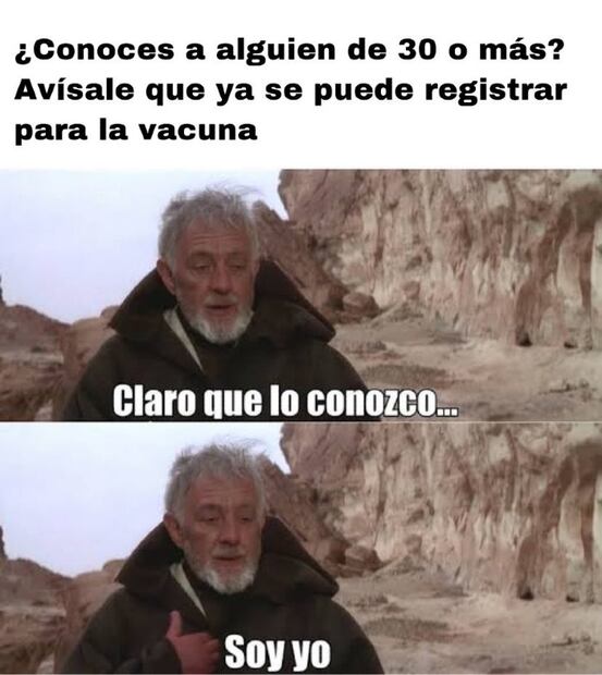 10 memes para celebrar el registro de vacunación Covid para mayores de 30 años