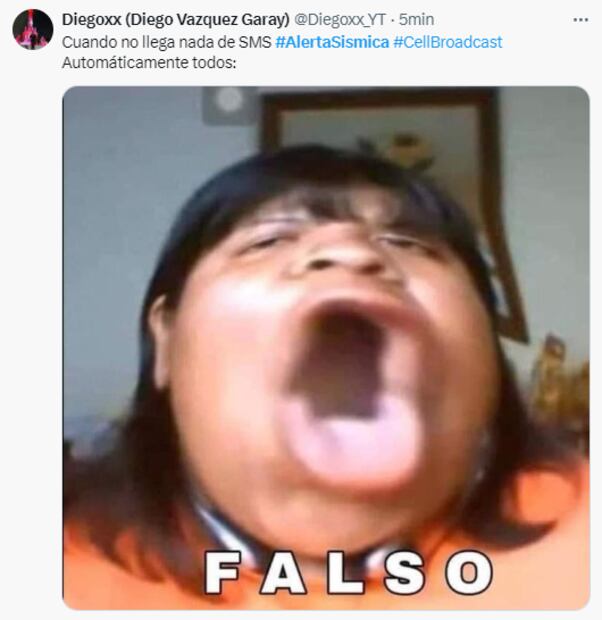 Estos son algunos memes tras la fallida prueba del alertamiento sísmico. FOTO: Captura