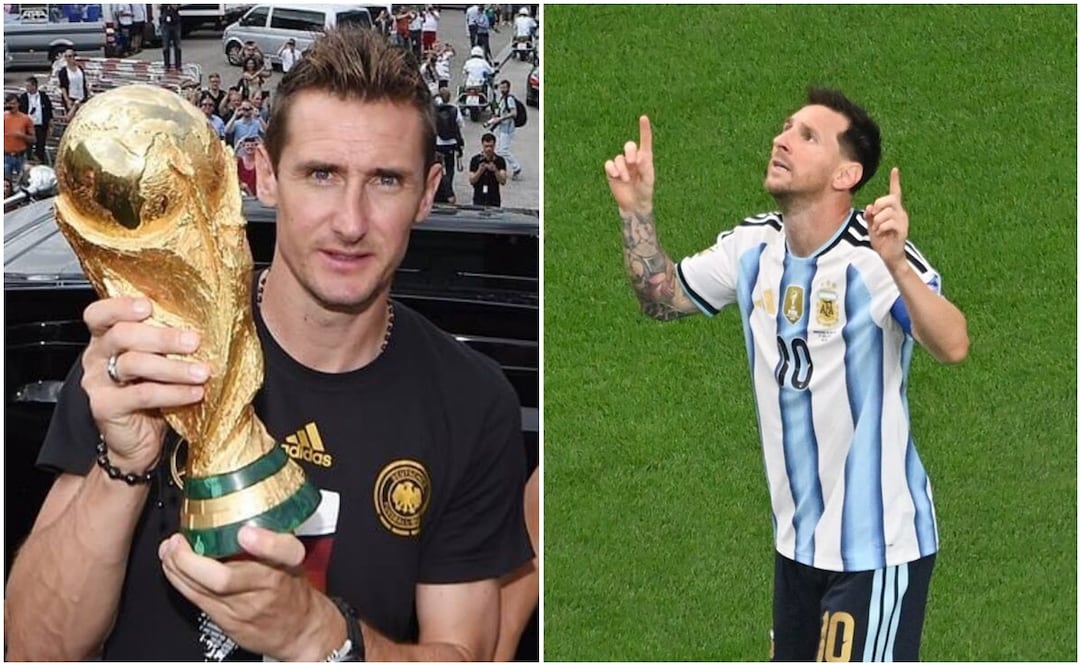 Klose felicita a Messi Foto: Especial