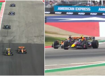 VIDEO: El espectacular rebase de Checo Pérez en la Sprint del GP de Estados Unidos