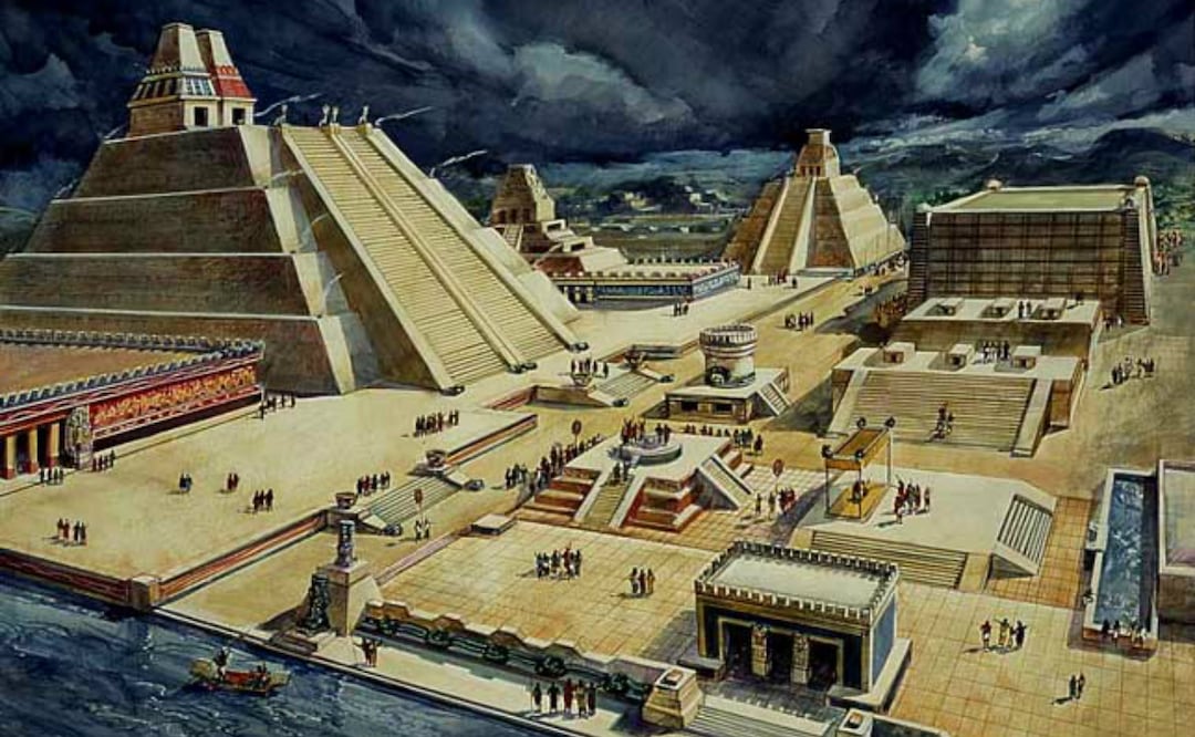 Foto: Tenochtitlan. Oleo de Covarrubias/El Universal