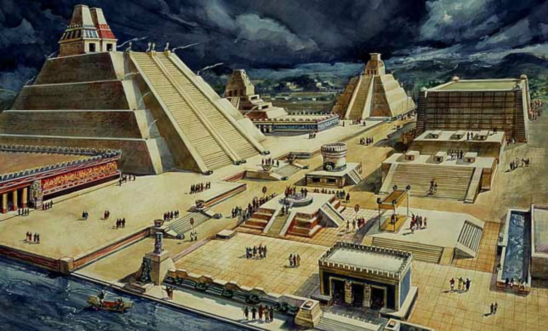 Foto: Tenochtitlan. Oleo de Covarrubias/El Universal
