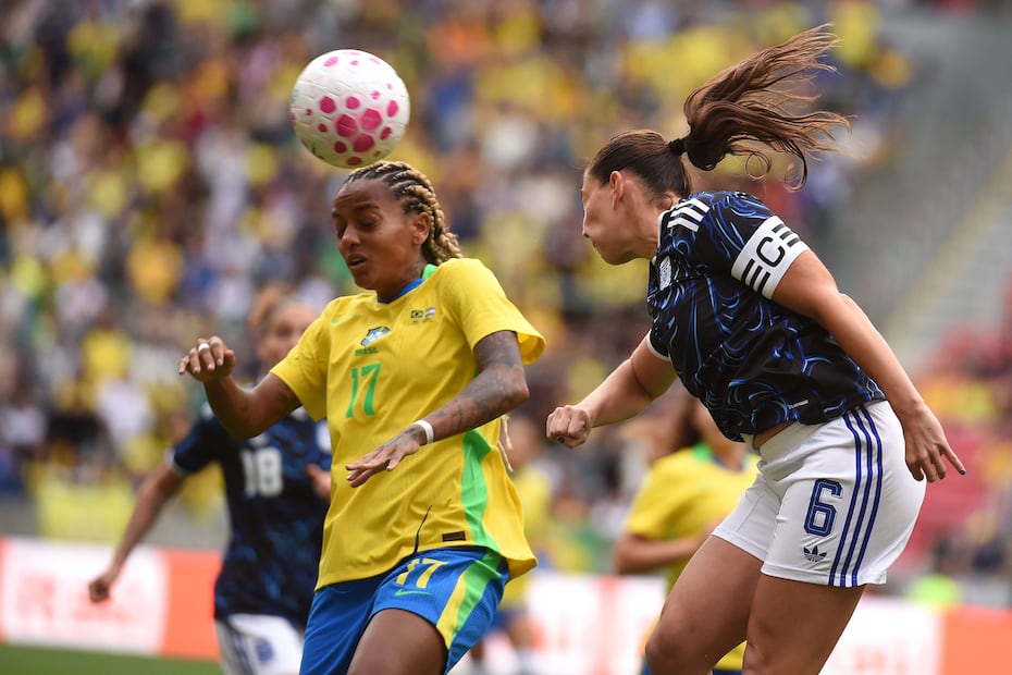 Geyse en un partido amistoso entre las selecciones femeninas de Brasil y Argentina - Foto: EFE