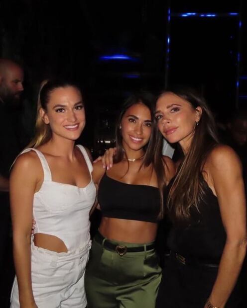 Antonella Roccuzzo disfruta con Victoria Beckham en Miami. Fuente: Instagram @Antonelaroccuzzo