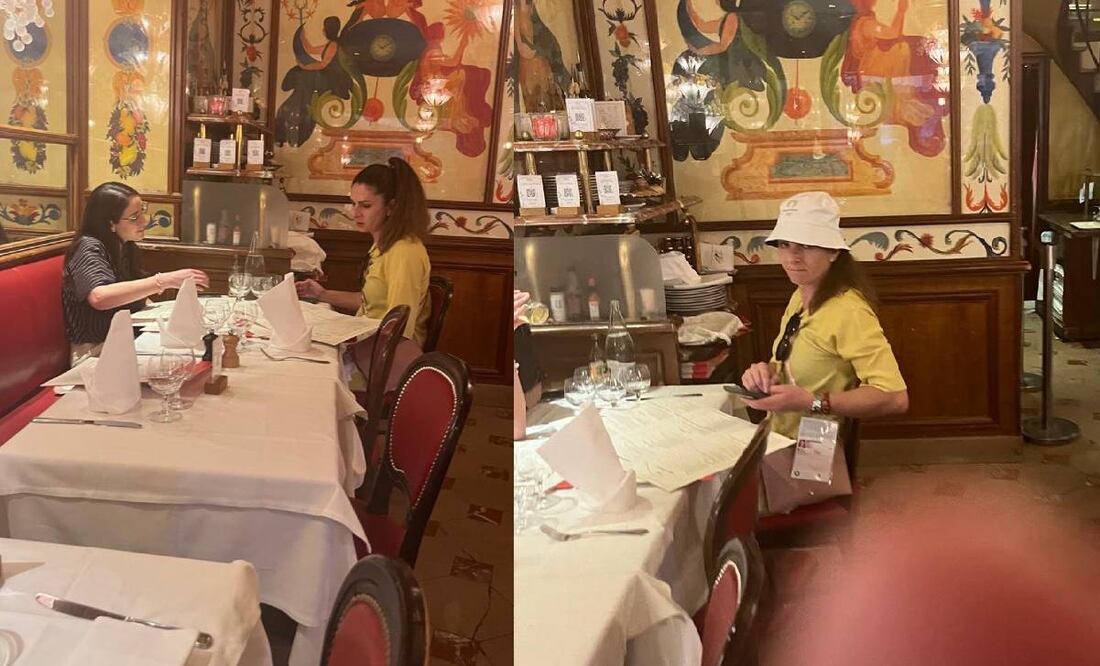 Ana Guevara fue captada comiendo en un lujoso restaurante de París. Foto: @vampipe