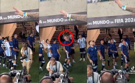 Ángel di María escupió a los aficionados de Brasil cuando se dirigía a los vestidores