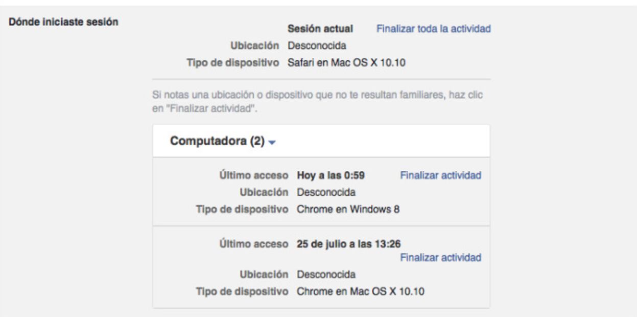 Pasos para saber si alguien entró a tu cuenta de Facebook