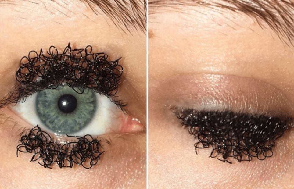 Pestañas curly, la extraña moda que llegó a las redes sociales