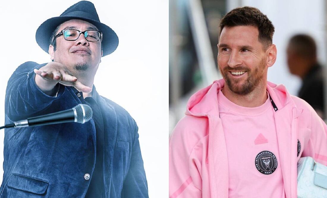 Franco Escamilla invitó a Messi para que graben contenido juntos en su visita a Monterrey. Foto: Especial