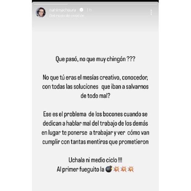 Nahima Choura le dedicó este mensaje a Juan Carlos Rodríguez tras renunciar a la FMF. Foto: Especial
