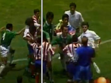 Javier Aguirre tiró codazos y patadas durante una batalla campal de la Selección Mexicana
