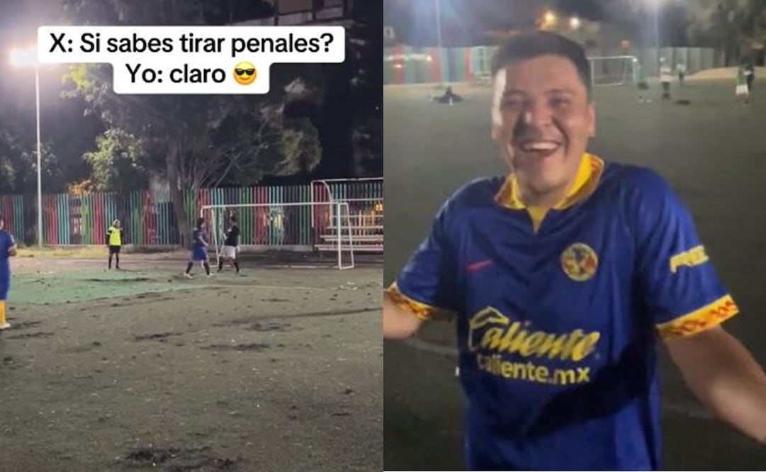 La increíble forma de cobrar un penal de un "jugador" del América - Foto: Especial