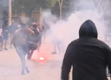 ¡Violencia en España por la Copa del Rey! Aficionados del Athletic y del Mallorca armaron pelea campal