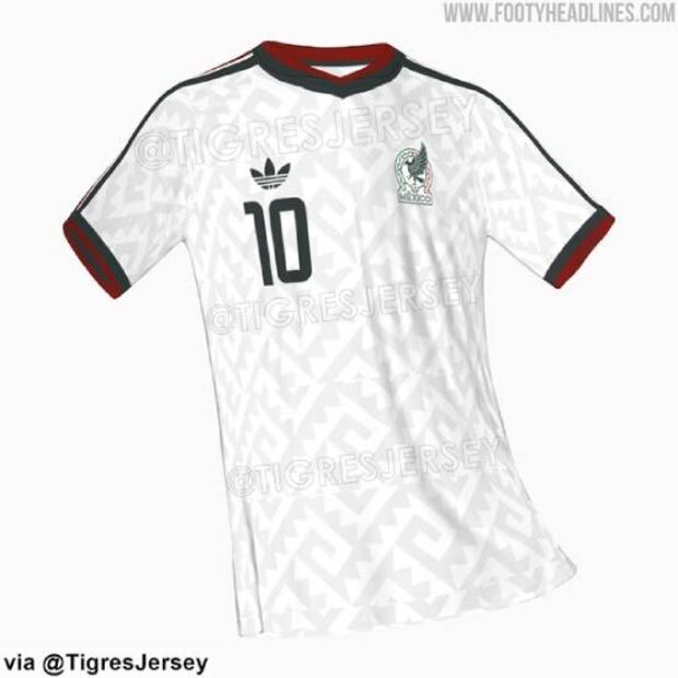 Esta sería la playera de México de visita para el Mundial de 2026. Foto: Especial