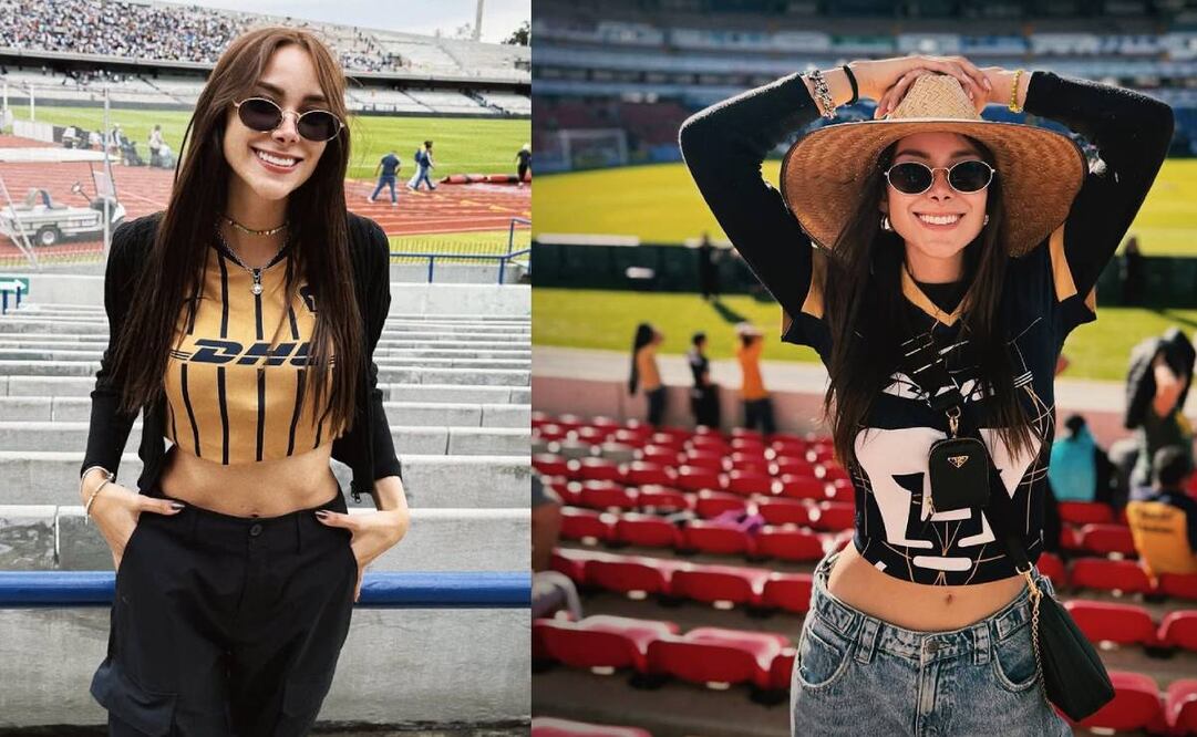 Mafer Shof estuvo presente en el sorpresivo triunfo de Pumas ante León. Foto: Especial