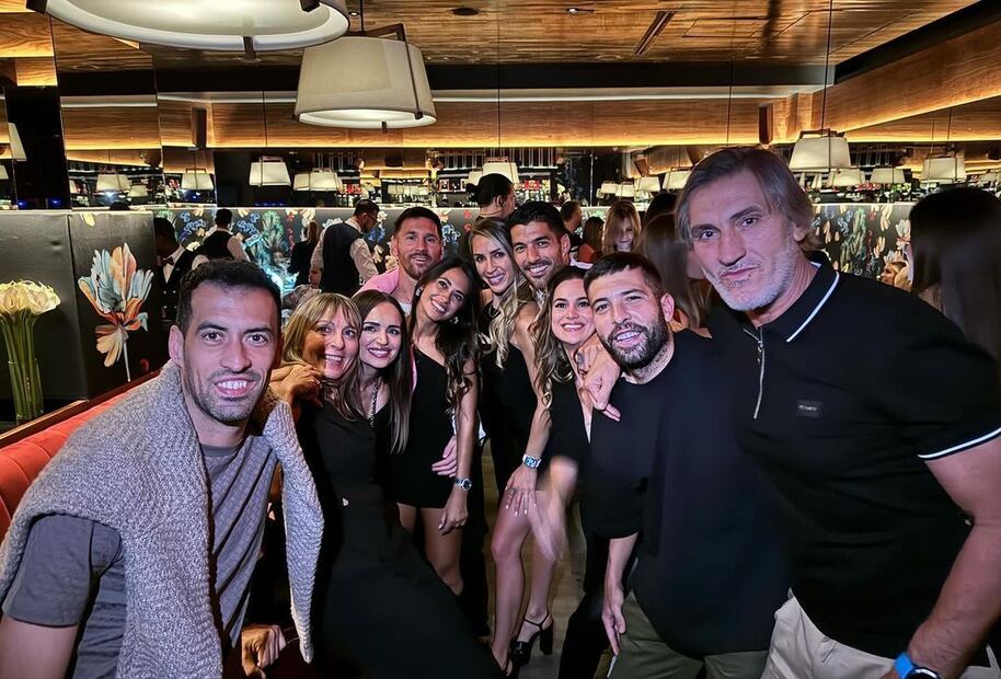 Messi y sus amigos disfrutaron de una Noche exclusiva en Miami. Fuente: Fuente: Instagram @antonelaroccuzzo