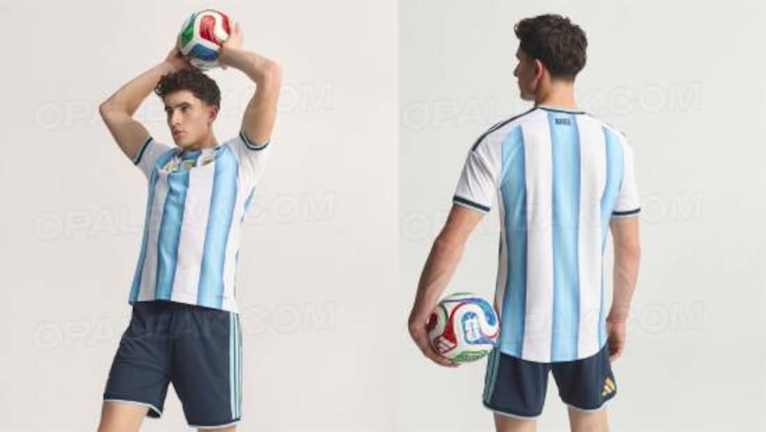 El uniforme completo de Argentina para el Mundial 2026. Foto: Especial