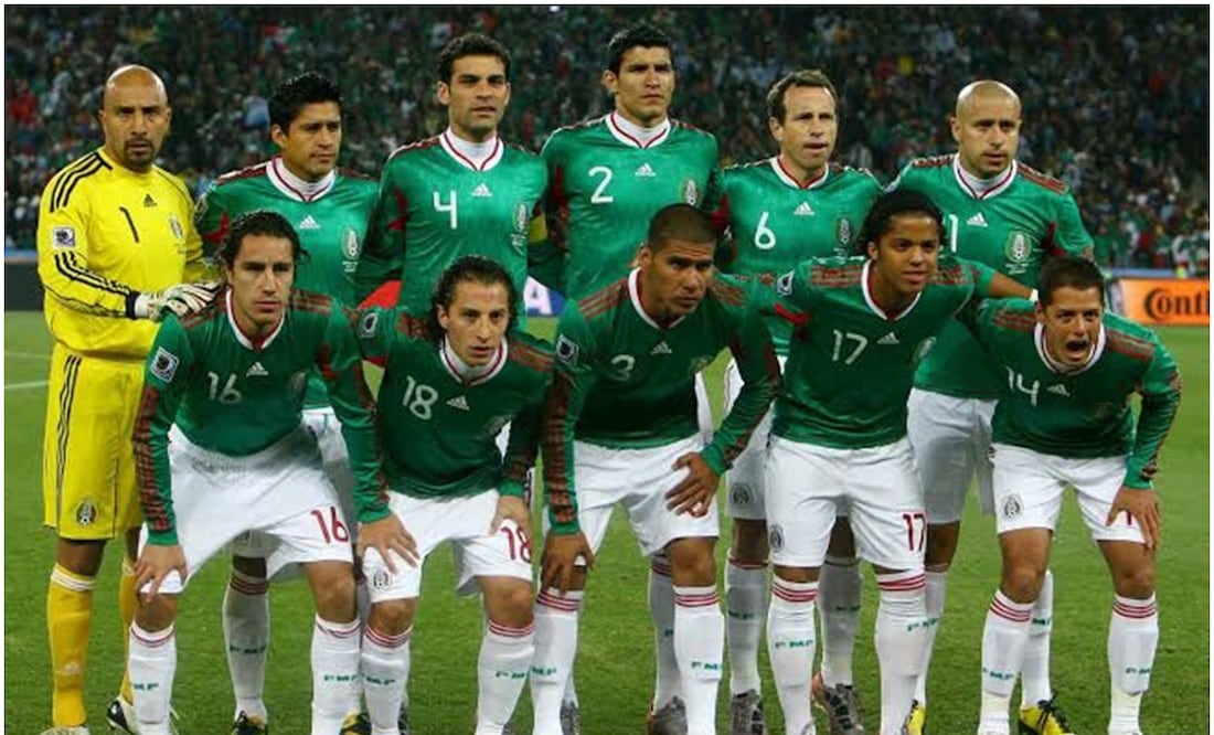 México en la Copa del Mundo de Sudáfrica 2010 Foto: Especial