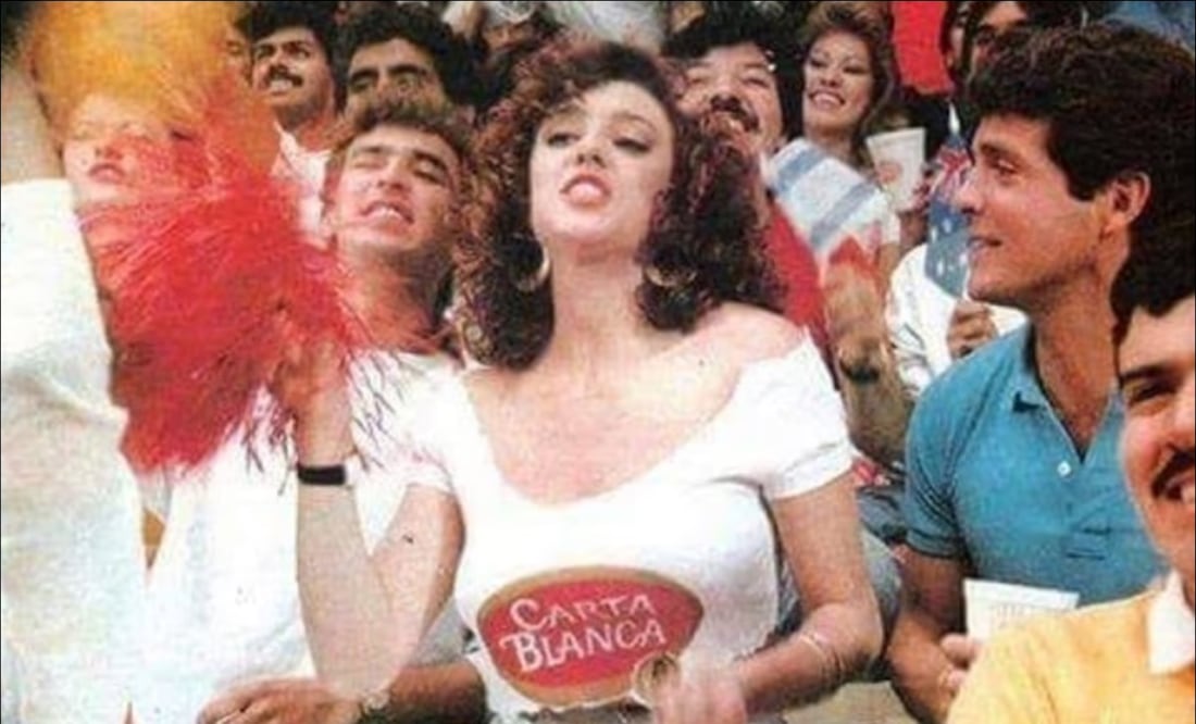 Mar Castro 'La Chiquitibum' se robó el corazón de los aficionados en el Mundial de 1986. FOTO: Captura