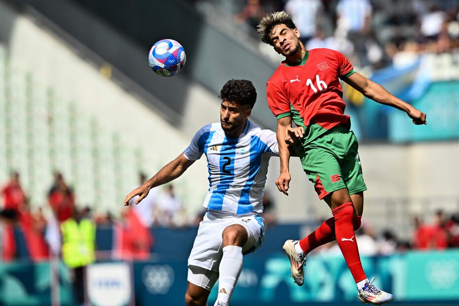 Argentina y Marruecos durante los Juegos Olímpicos de París - Foto: AFP