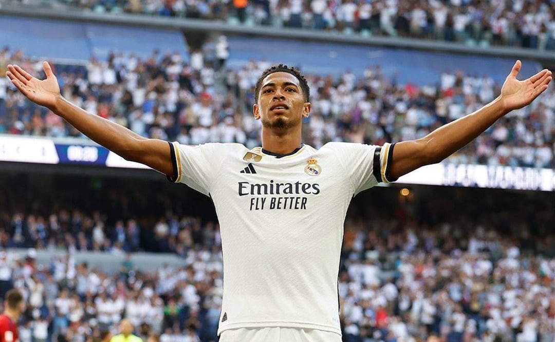 Bellingham festeja un gol con el Real Madrid: Foto: Especial