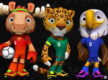 Revelan a las mascotas oficiales del Mundial 2026: Clutch, Zayu y Maple