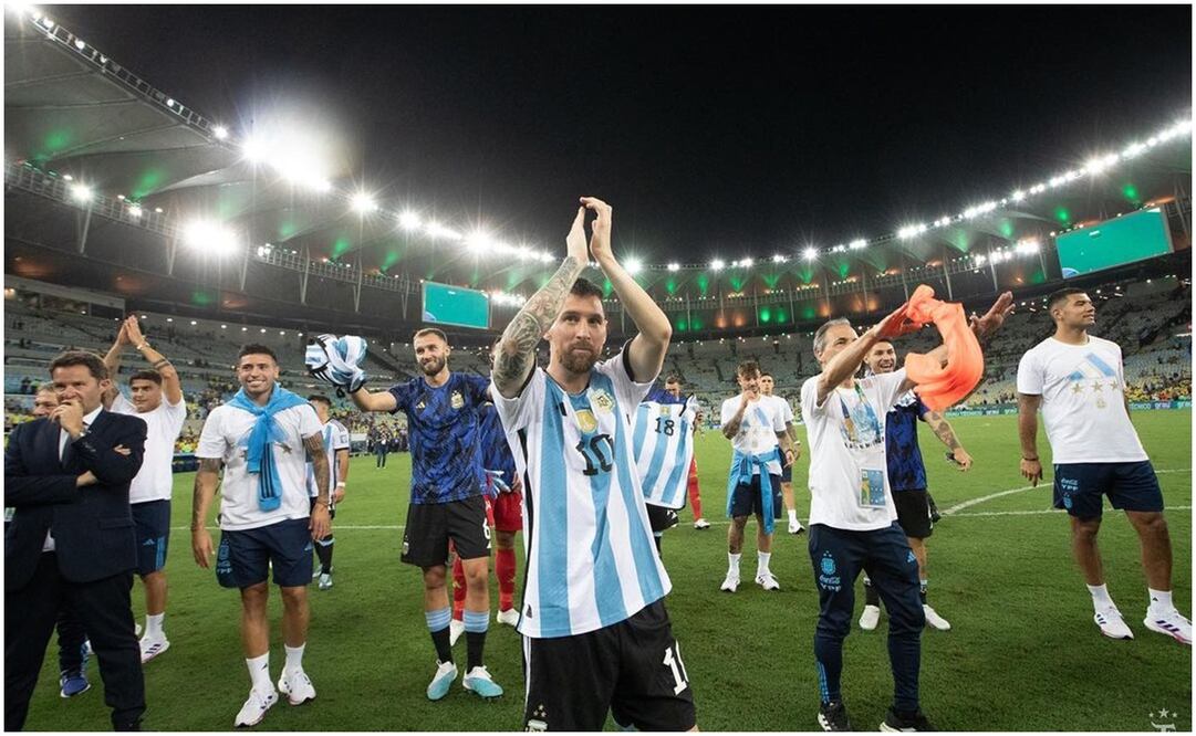 Leo Messi tras la victoria de Argentina en el Maracaná por Eliminatorias Conmebol / FOTO: Instagram @leomessi
