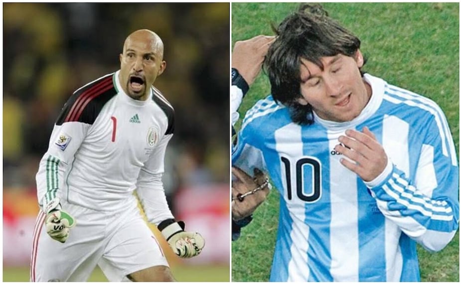 Oscar Pérez y Lionel Messi Foto: Especial