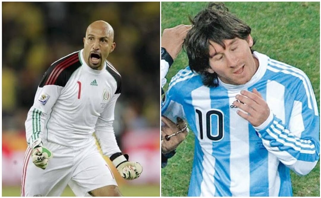 Oscar Pérez y Lionel Messi Foto: Especial