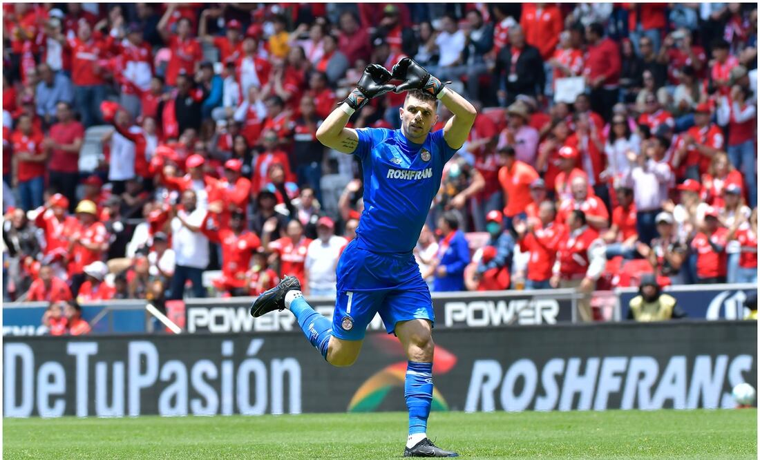 Tiago Volpi festejando un gol con Toluca / FOTO: Imago7