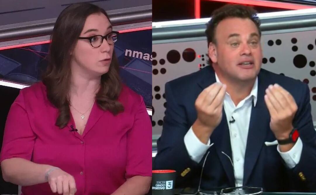 David Faitelson quiso exhibir a Majo González en redes sociales por un comentario que hizo sobre Santiago Giménez. Foto: Especial