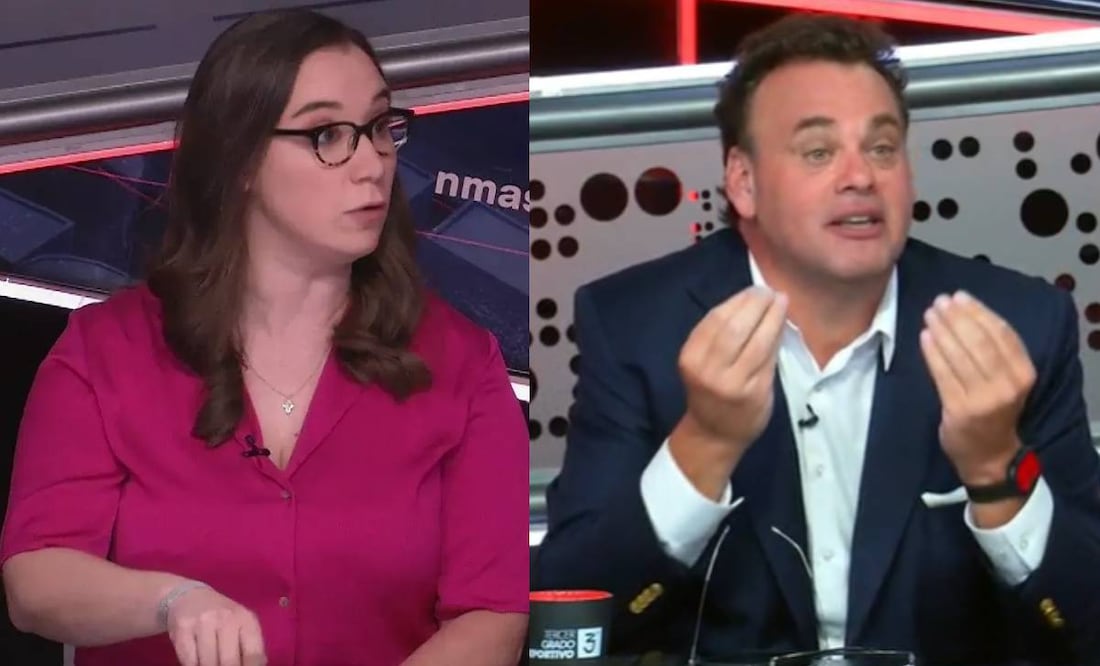 David Faitelson quiso exhibir a Majo González en redes sociales por un comentario que hizo sobre Santiago Giménez. Foto: Especial