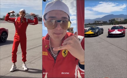 Peso Pluma quiere quitarle su asiento a Charles Leclerc o a Carlos Sainz ¿Podrá el 'Doble P'?