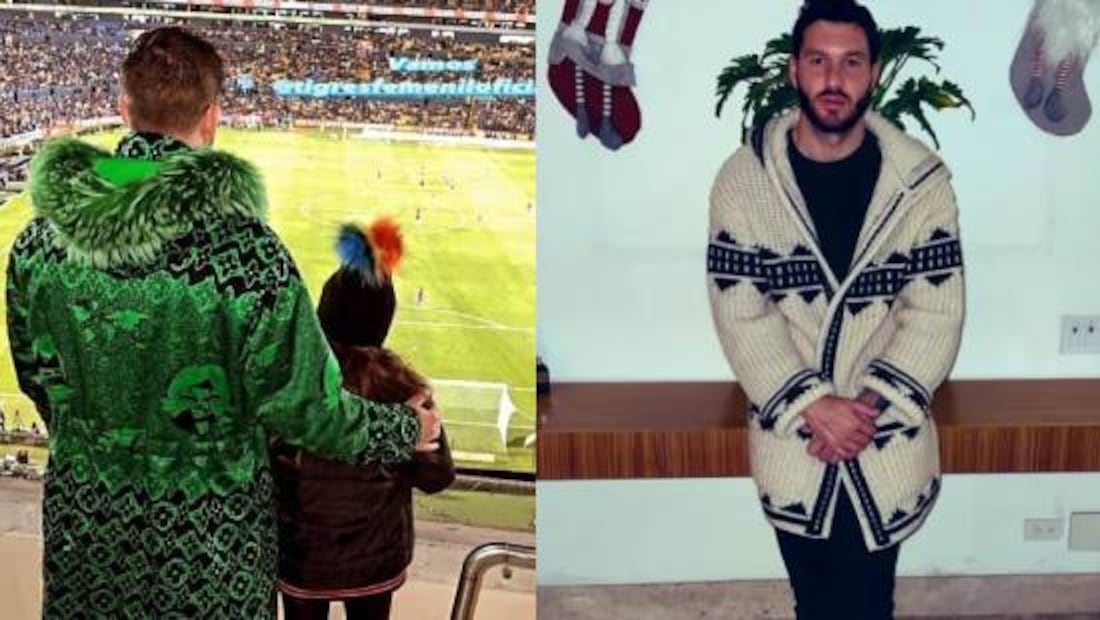 Gignac y otros jugadores de Tigres y Monterrey, suelen presumir su ropa de diseñador en redes sociales. Foto: Especial