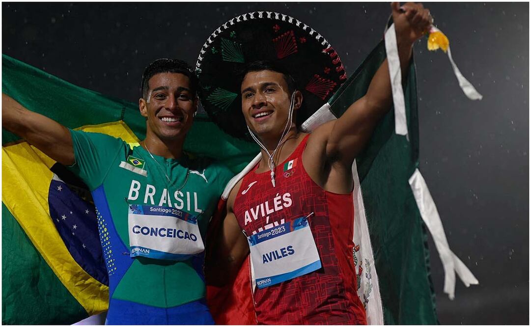 Luis Aviles celebrando su medalla de plata en Juegos Panamericanos / FOTO: CONADE