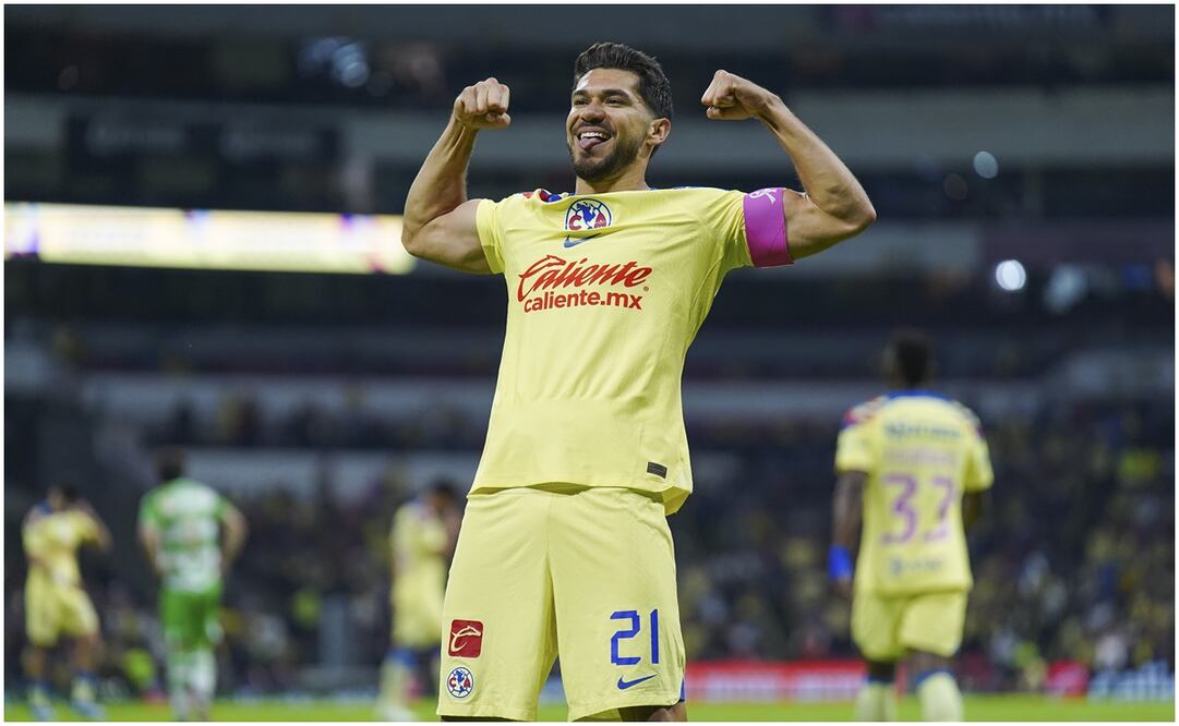 Henry Martín festejando un gol en el Estadio Azteca / FOTO: Imago7