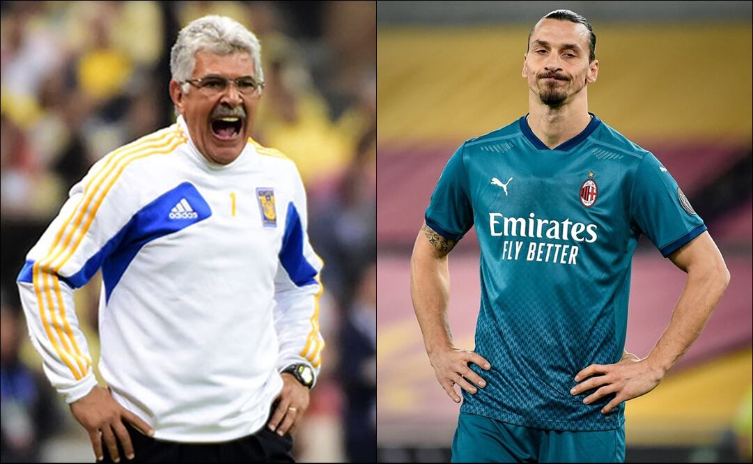 Ricardo Ferretti y Zlatan Ibrahimovic. FOTOS: Capturas