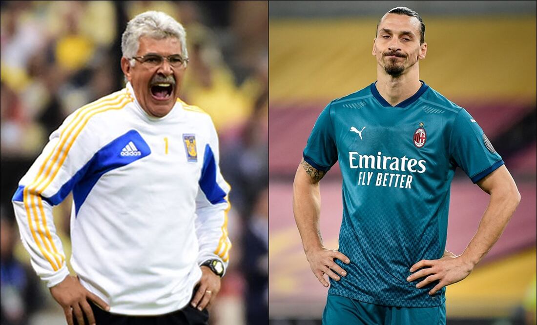 Ricardo Ferretti y Zlatan Ibrahimovic. FOTOS: Capturas