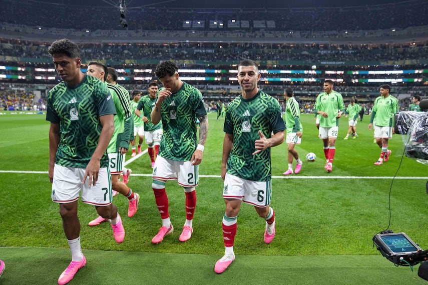Luis Romo, Jorge Sanchez y Erik Lira con la Selección Mexicana, durante los 16vos de Final de la Copa del Mundo de 2026 - Foto: Imago7