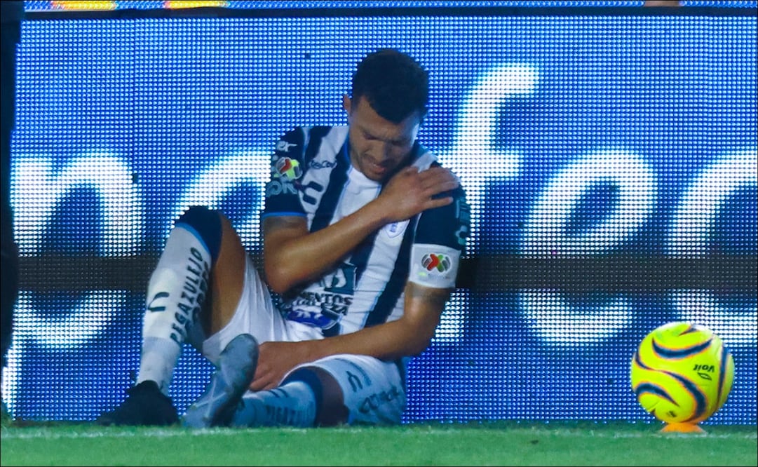 Gustavo Cabral se lesiona en un juego del Pachuca. FOTO: Imago7