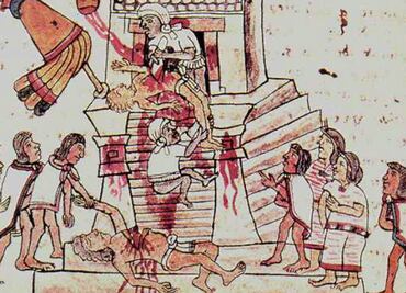 Sangre, el "agua preciosa" que los aztecas ofrecían a los dioses