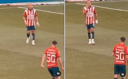 Chicharito Hernández explotó en pleno partido y regañó a uno de los jóvenes por no pasarle el balón