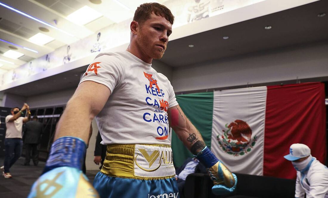 Canelo Álvarez descendió en el listado libra por libra del ranking de boxeo. Foto: Imago7