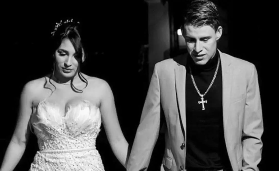 Chicote Calderón con su esposa el día de su boda / FOTO: Instagram @criscalderon26